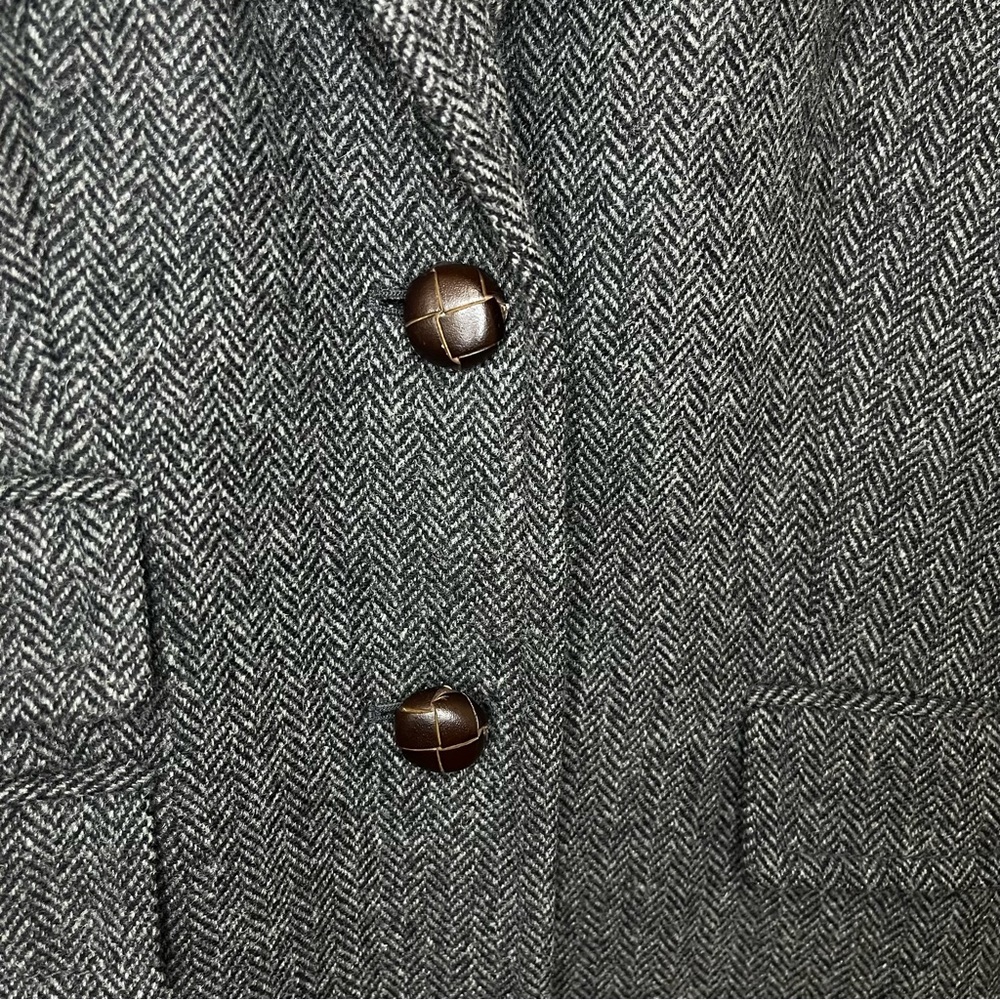 J.Crew Hack-ing Herringbone Blazer Grey Size 4 - Picture 10 of 11
